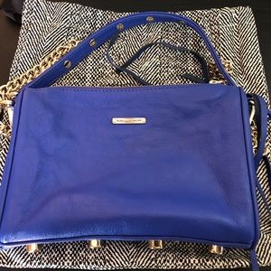 Blue Rebecca Minkhoff Mini 5 Zip Crossbody Bag